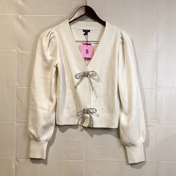 Express Women's Bow Cardigan‎ - Picture 2 of 4